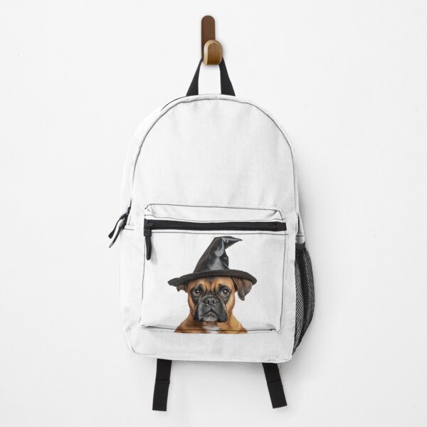 Item preview, Boxer Dog Wearing Halloween Witch Hat designed and sold by LazyOwlStore.
