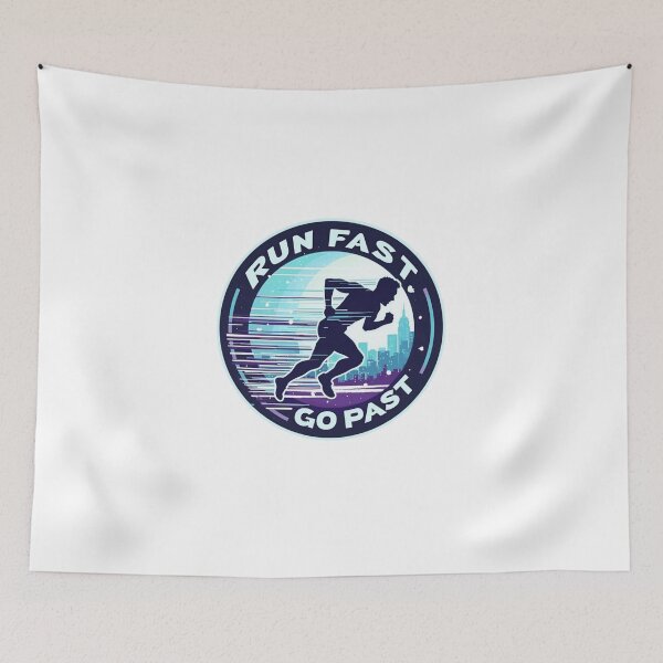 Item preview, Run Fast, Go Past – Urban Speed Runner Design designed and sold by Triathlongram.