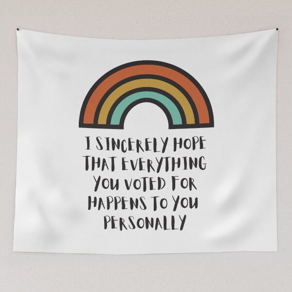 Item preview, Voting Karma Vintage Rainbow Black Text designed and sold by Öhmlaut Sound, Music & Graphics.