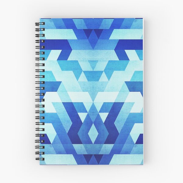 Item preview, Abstract geometric triangle pattern (futuristic future symmetry) in ice blue designed and sold by badbugs.