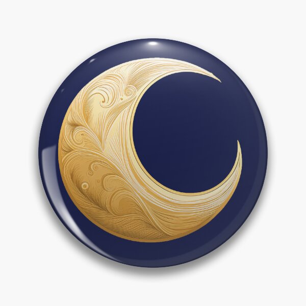 Item preview, Pegatina de luna dorada designed and sold by DesignPMG.