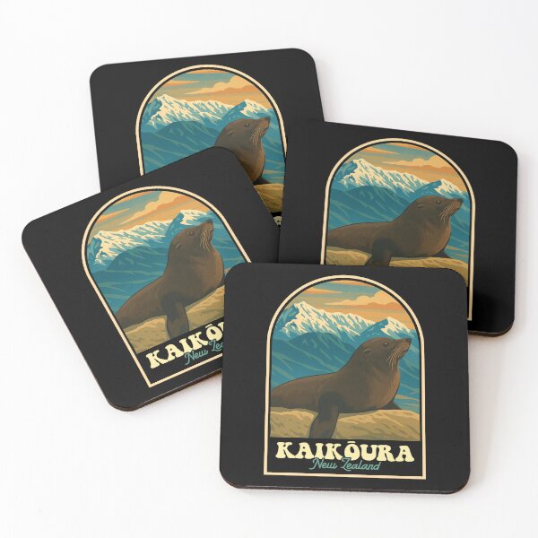 Item preview, Kaikōura New Zealand Fur Seal Vintage Wildlife Travel Art designed and sold by JackCurtis1991.