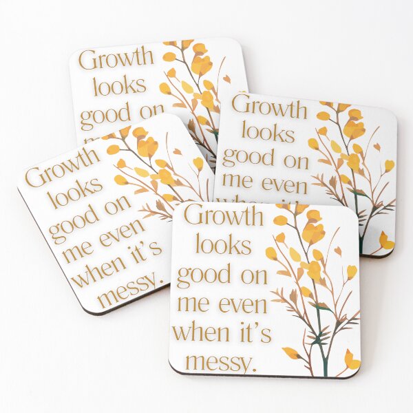 Item preview, Growth looks good on me quote designed and sold by Mind Empowerment Designs.