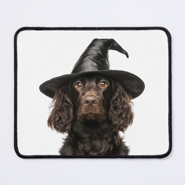 Item preview, Boykin Spaniel Dog Wearing Halloween Witch Hat designed and sold by LazyOwlStore.