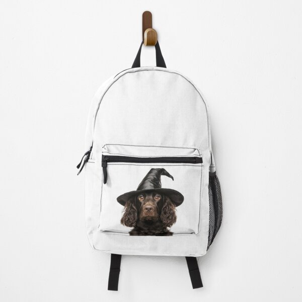 Item preview, Boykin Spaniel Dog Wearing Halloween Witch Hat designed and sold by LazyOwlStore.