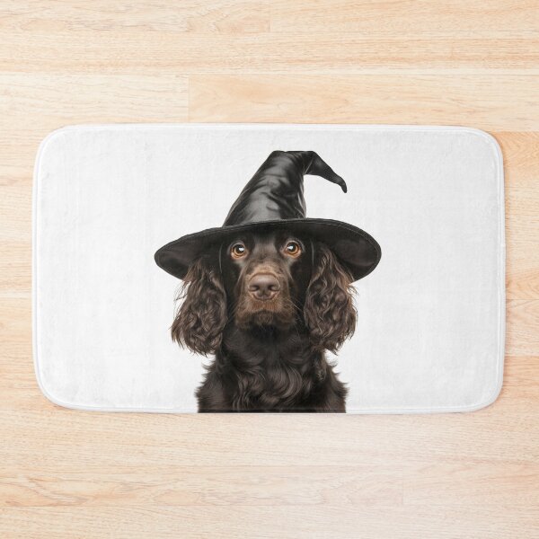 Item preview, Boykin Spaniel Dog Wearing Halloween Witch Hat designed and sold by LazyOwlStore.