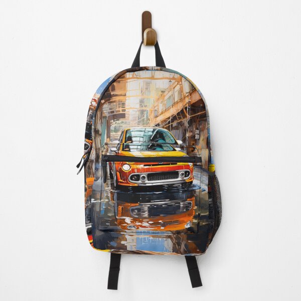 Item preview, Energetic Hot Hatch Reflected In Urban Alley designed and sold by RevUpDesign.