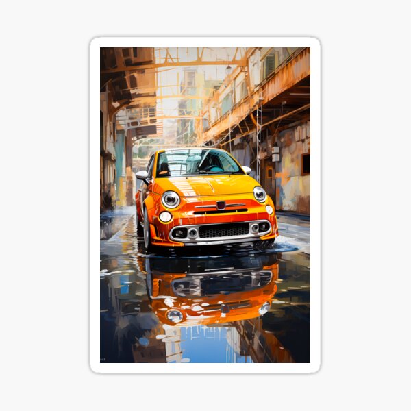 Item preview, Energetic Hot Hatch Reflected In Urban Alley designed and sold by RevUpDesign.
