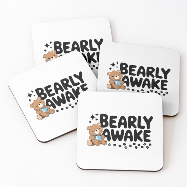 Item preview, Bearly Awake! Cute Cute Bear Pun designed and sold by PMCreative.