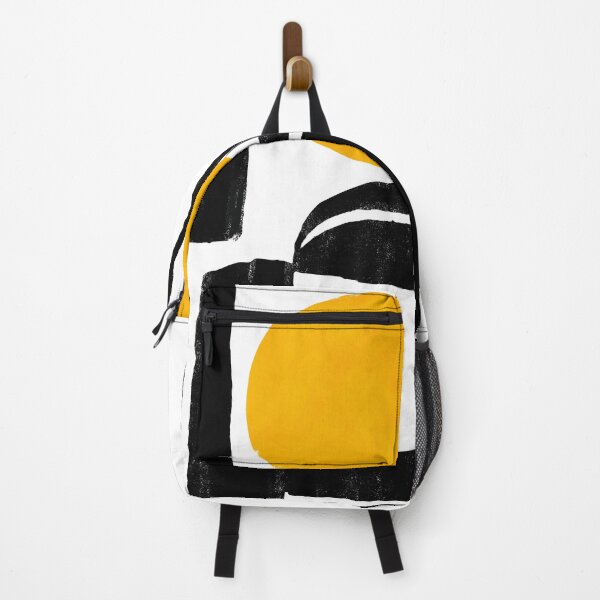 Item preview, Black and Yellow Geometric Shaped Abstract Art designed and sold by TheDreamerWren.