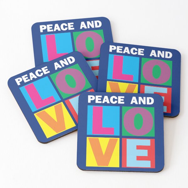 Item preview, LOVE AND PEACE - LARGE COLORED LETTERS designed and sold by CuPensky.