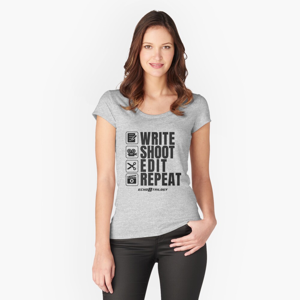 Item preview, Fitted Scoop T-Shirt designed and sold by MariaTran.