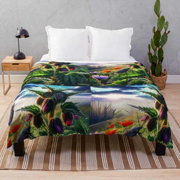 Item preview, bug on a dead-nettle on a countryside road flied meadow designed and sold by EmeraldeaArt.