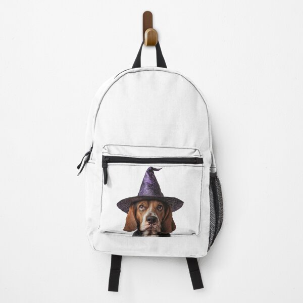 Item preview, Bracco Italiano Dog Wearing Halloween Witch Hat designed and sold by LazyOwlStore.