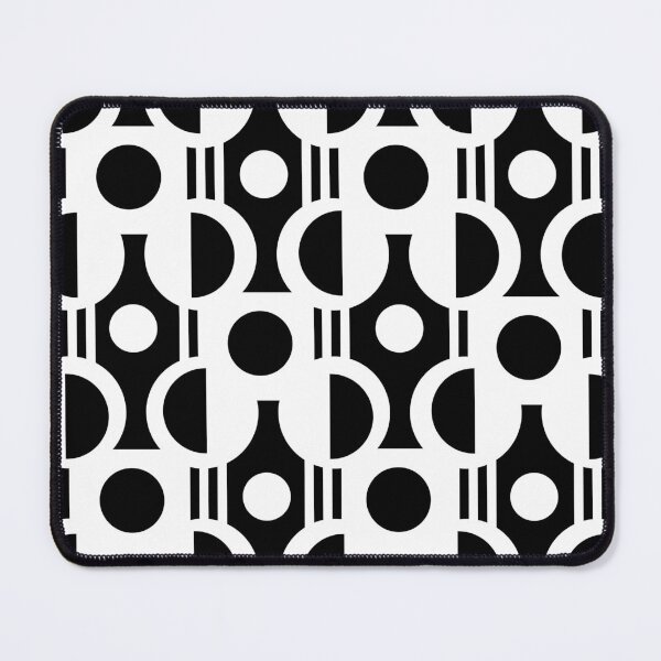 Item preview, Black and White Semi Circle Geometric Pattern designed and sold by studioart.