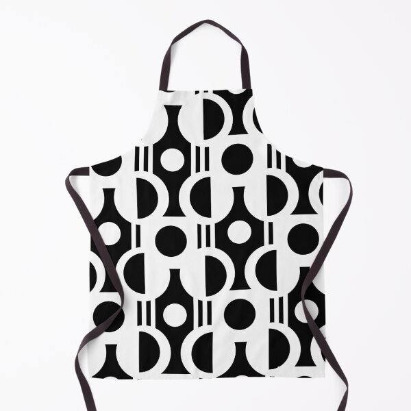 Item preview, Black and White Semi Circle Geometric Pattern designed and sold by studioart.