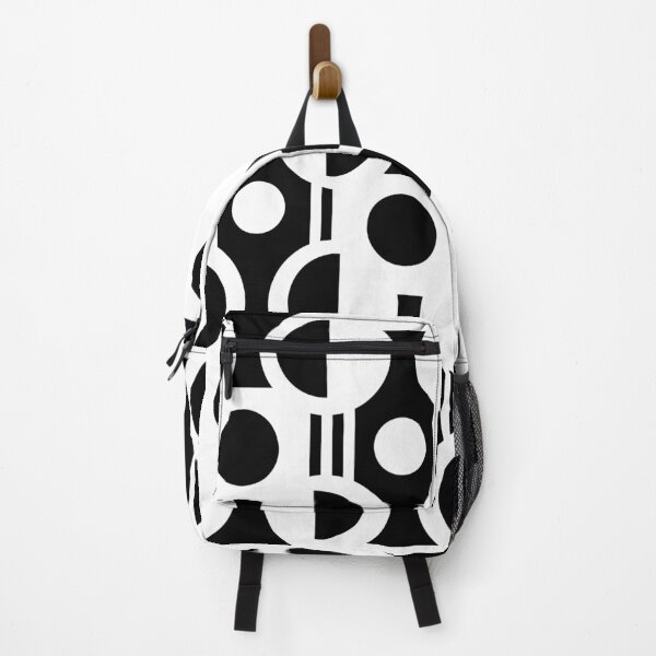 Item preview, Black and White Semi Circle Geometric Pattern designed and sold by studioart.