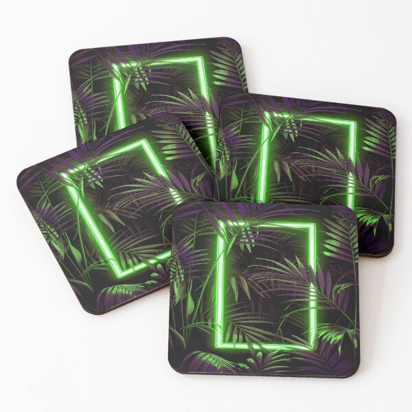 Item preview, Illuminated Tropical Haven - Green designed and sold by Exodoi.
