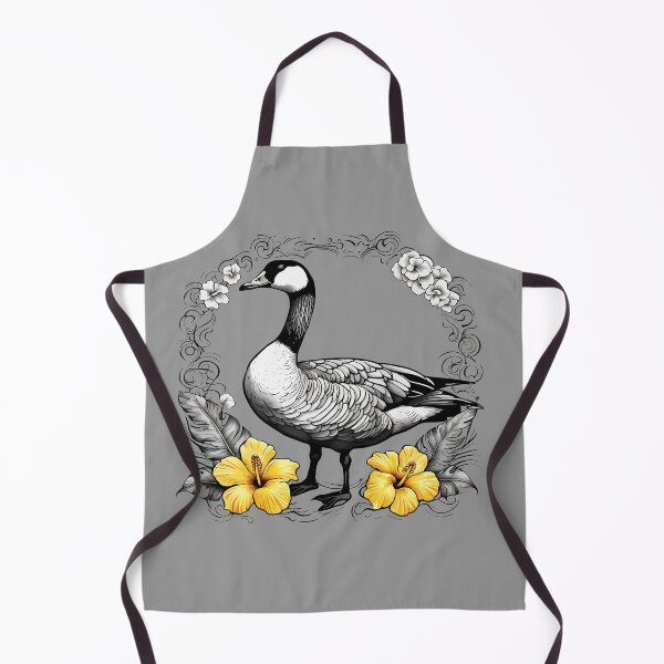 Item preview, Hawaiian Nene Illustration With Yellow Hibiscus designed and sold by taiche.