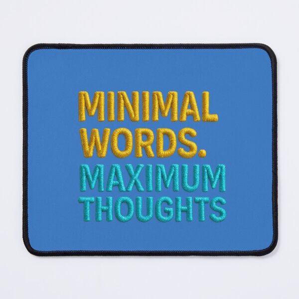 Item preview, Minimalism meets depth: “MINIMAL WORDS. MAXIMUM THOUGHTS” designed and sold by Girih.