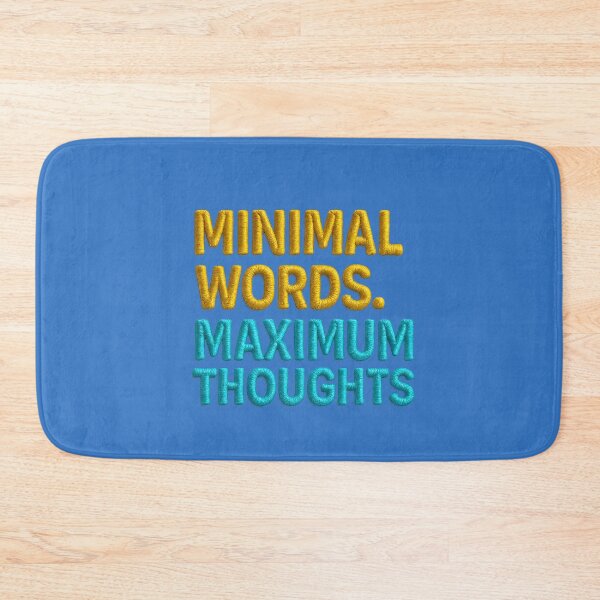 Item preview, Minimalism meets depth: “MINIMAL WORDS. MAXIMUM THOUGHTS” designed and sold by Girih.
