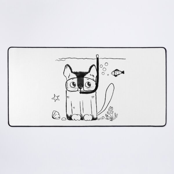 Item preview, Funny cat diving  designed and sold by Aleksse.