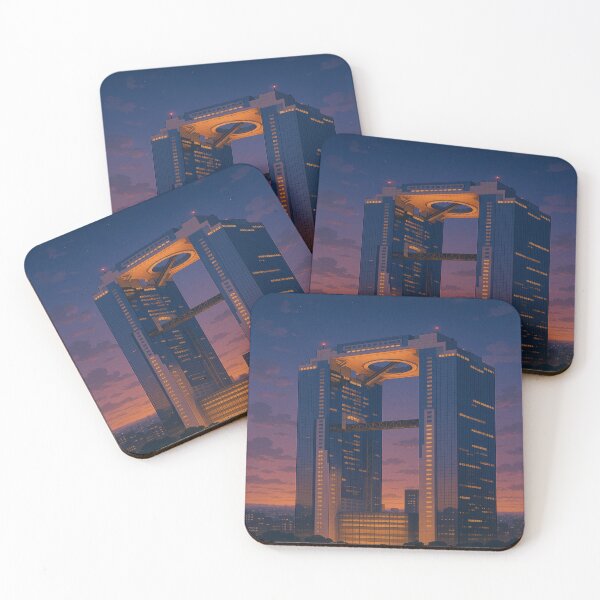 Item preview, Umeda Sky Building – Futuristic Osaka Twilight designed and sold by NihonKamonScape.