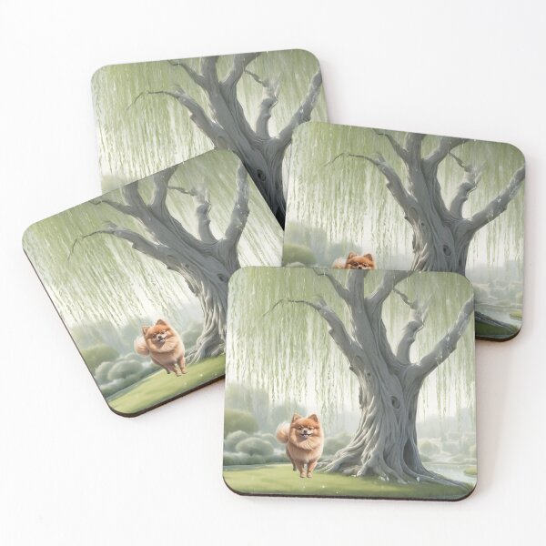 Item preview, Pomeranian Under A Willow Tree designed and sold by NikkiBear67.