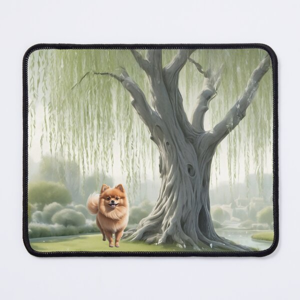 Item preview, Pomeranian Under A Willow Tree designed and sold by NikkiBear67.