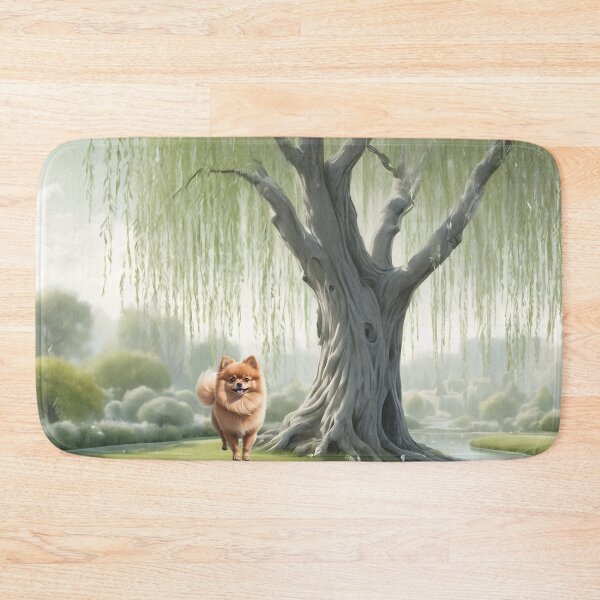 Item preview, Pomeranian Under A Willow Tree designed and sold by NikkiBear67.