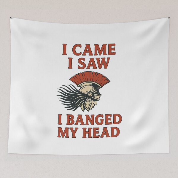 Item preview, I Came I Saw I Banged My Head – Funny Metalhead  designed and sold by The Junto Shop.
