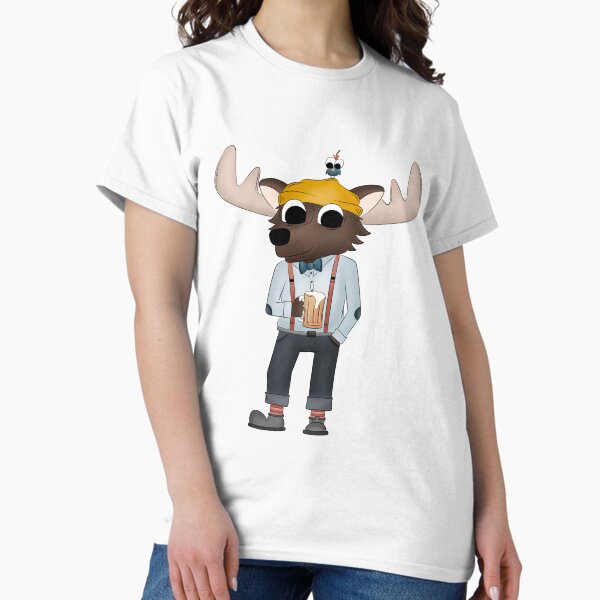 Item preview, Give a Moose a Beer! designed and sold by TheFoxandOwl.
