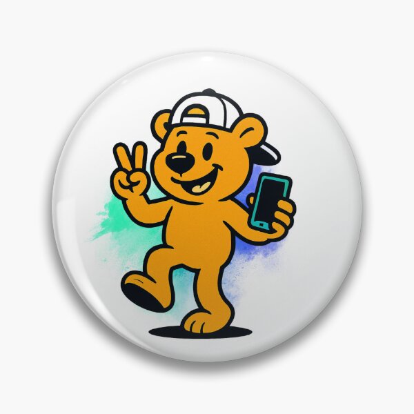 Item preview, Friendly Alpha Bear for kid/Child. Peace and love. designed and sold by Lunaria Arts.