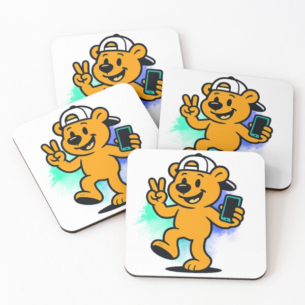 Item preview, Friendly Alpha Bear for kid/Child. Peace and love. designed and sold by Lunaria Arts.
