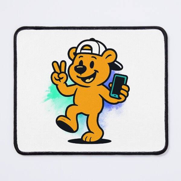 Item preview, Friendly Alpha Bear for kid/Child. Peace and love. designed and sold by Lunaria Arts.