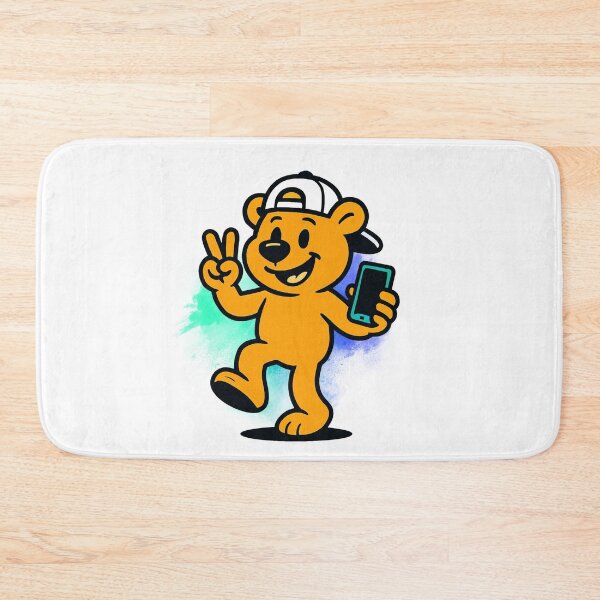 Item preview, Friendly Alpha Bear for kid/Child. Peace and love. designed and sold by Lunaria Arts.