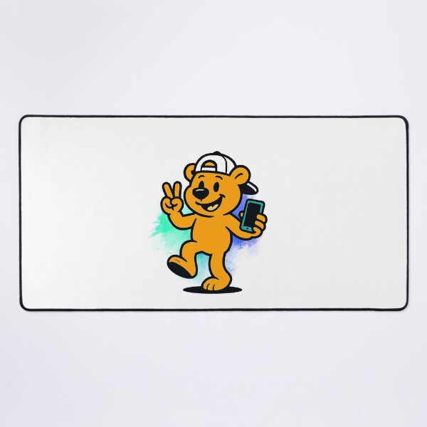 Item preview, Friendly Alpha Bear for kid/Child. Peace and love. designed and sold by Lunaria Arts.