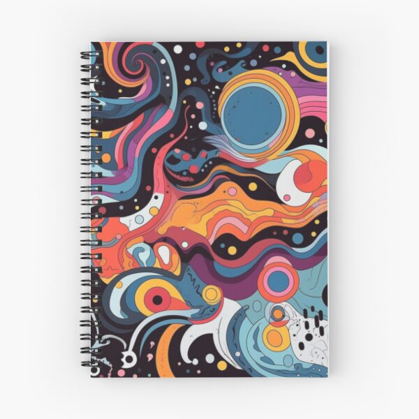 Item preview, Arte abstracto - Galatic Groove: Flujo espacial psicodélico designed and sold by ScribbleLoft.