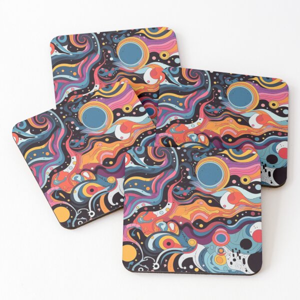 Item preview, Abstract Art - Galatic Groove: Psychedelic Space Flow designed and sold by ScribbleLoft.