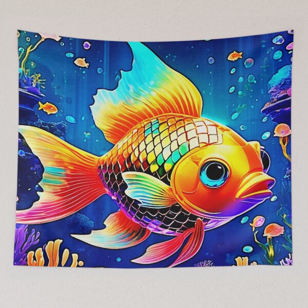 Item preview, Rainbow Ocean Reef Fish Design designed and sold by Health And Fitness Posts e-Store.