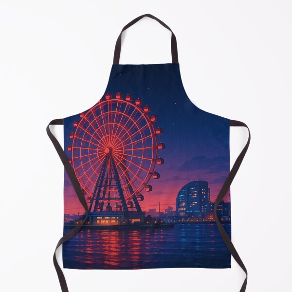 Item preview, Osaka Ferris Wheel – Waterfront Lights at Night designed and sold by NihonKamonScape.
