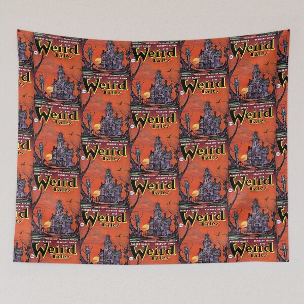 Item preview, Vintage Weird Tales Magazine Haunted house designed and sold by TeeARTHY.
