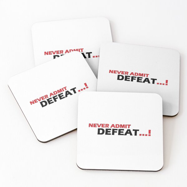 Item preview, never admit defeat designed and sold by Positive Mindzet!.