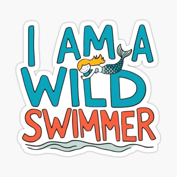 Aperçu de l'œuvre Je suis un nageur sauvage créée et vendue par WildSwimmingArt.