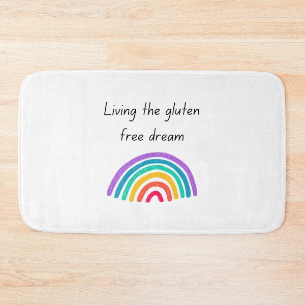 Item preview, Living the Gluten Free Dream – Colourful Rainbow Design for Coeliac and Gluten Free Lifestyle designed and sold by My Gluten Free Life UK.