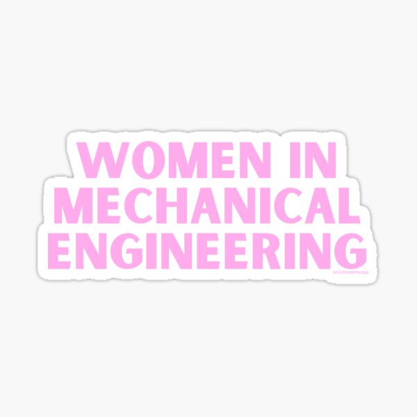Vista previa del artículo con la obra «Mujeres en Ingeniería Mecánica. v7b, rosa preppy | @lilsboobthangs», diseñado y vendido por lilsboobthangs.