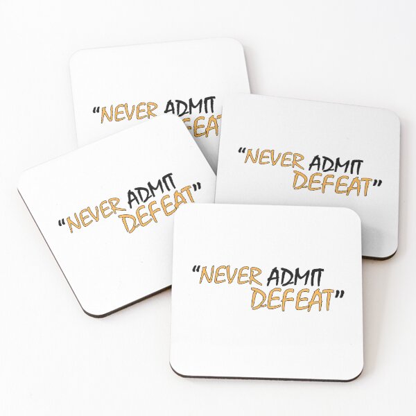 Item preview, never admit defeat designed and sold by Positive Mindzet!.