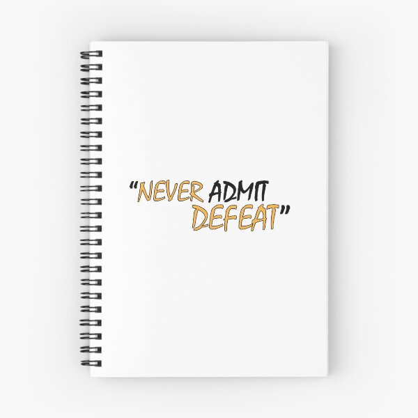 Item preview, never admit defeat designed and sold by Positive Mindzet!.