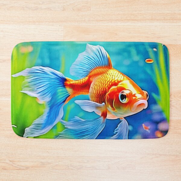Item preview, Colorful Tank Goldfish Design designed and sold by Health And Fitness Posts e-Store.