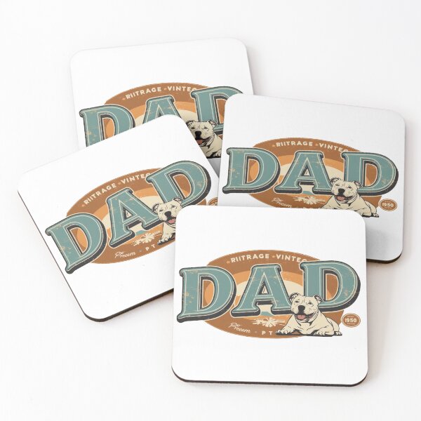 Item preview, Pitbull Dad Vintage Retro  designed and sold by hemp3x.